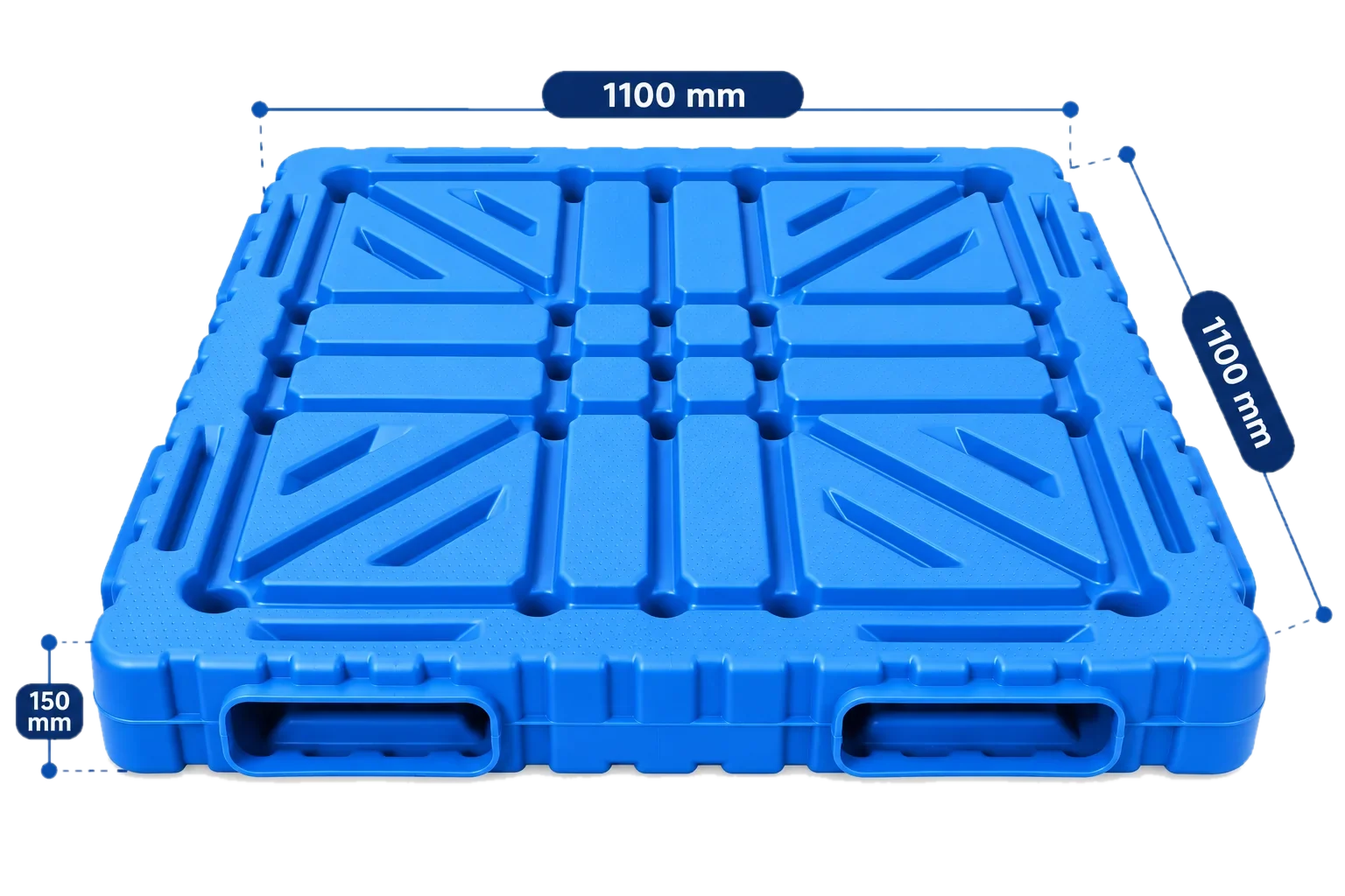 ESPO double size pallet, 1100 × 1100 × 150 mm